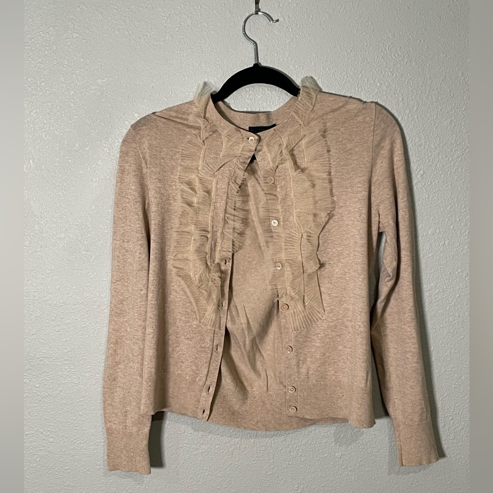 J. Crew, size medium, Taupe/tan color cardigan